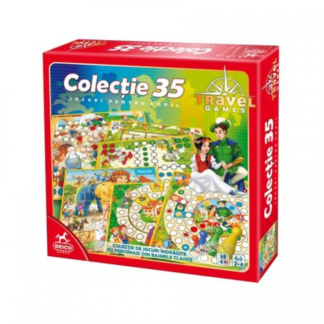 Joc de societate Deico Games Travel - Colectie 35 jocuri